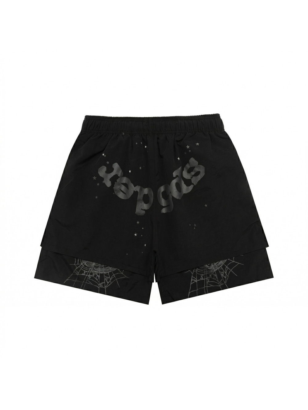 Sp5der OG Web Double Layer Short — Black